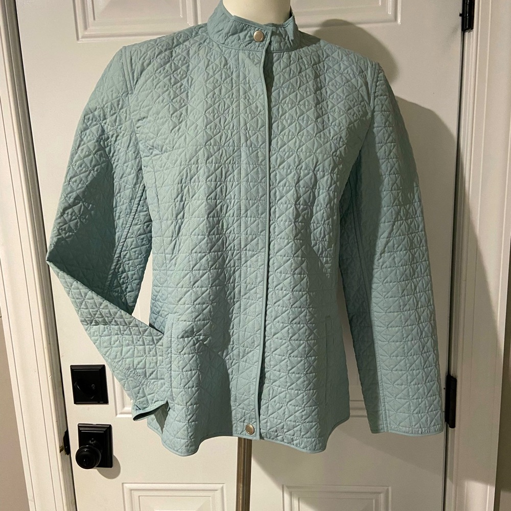Talbots ladies size 10 jacket light powder blue